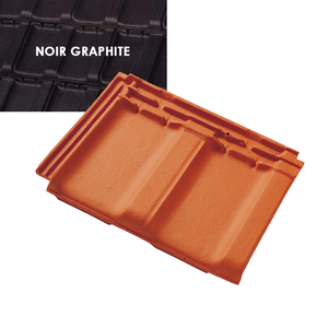 TUILE RESIDENCE NOIR GRAPHITE (10/m²) 5/paq 210/pal Pureau : 251mm FIN